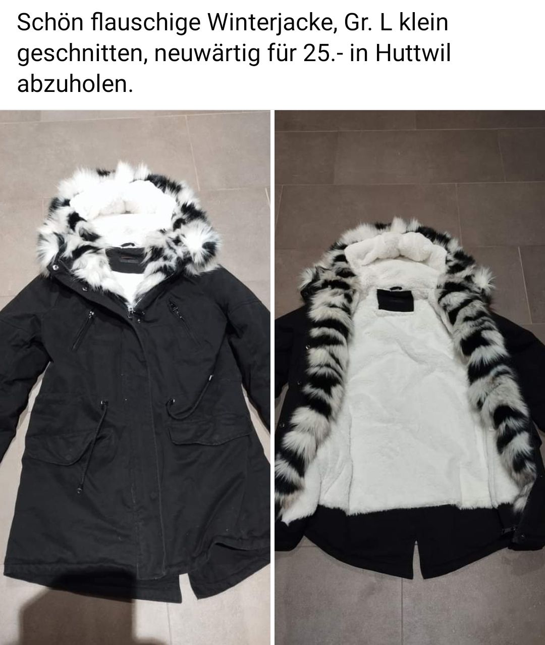 Jacken: Winterjacke Gr. L – Neu (gemäss Beschreibung) aus Huttwil von jeeyjeey
