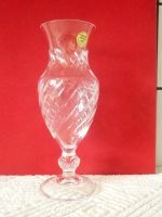 Kristallvase, geschliffen, min.24% Bleioxid, 23cm hoch