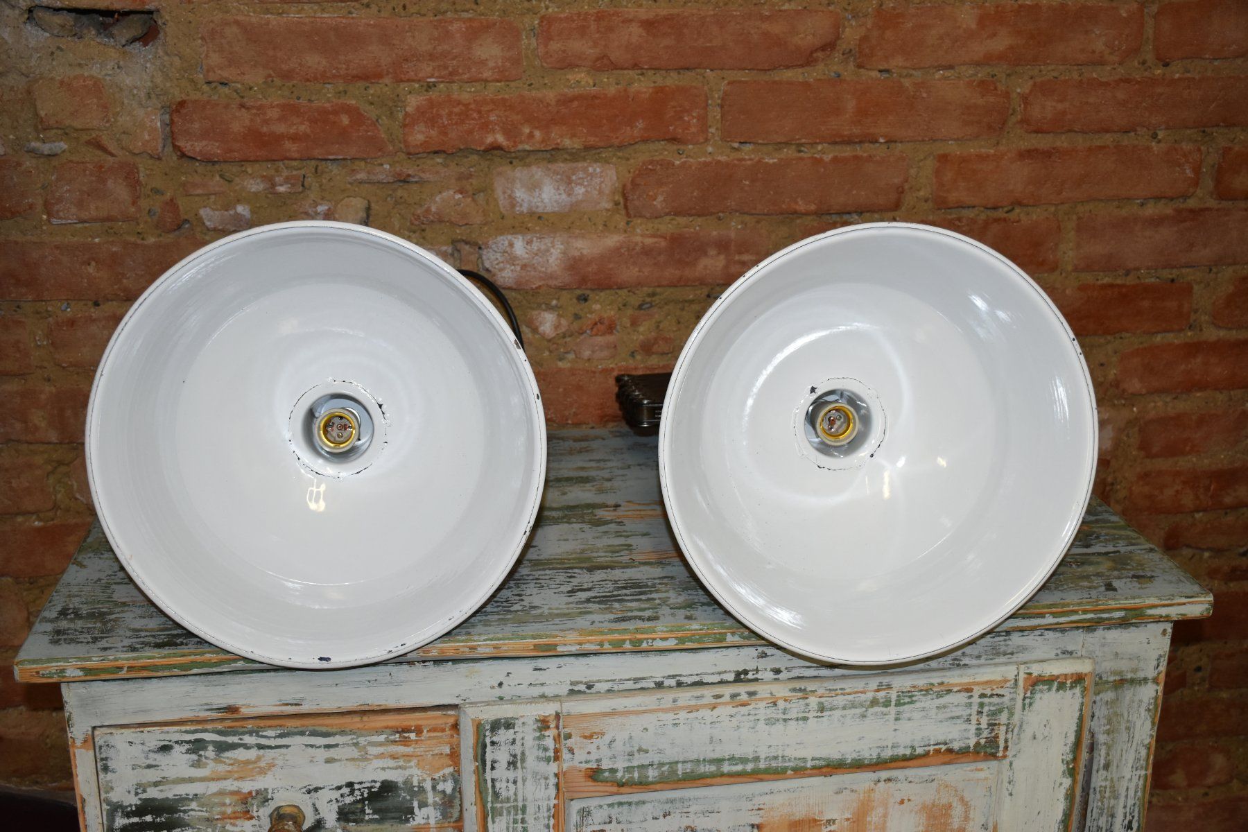 Lampadari & plafoniere: KE465 Alte Emaille Scherenlampe /Deckenlampe/Industrie – Usato da kraiburg am inn venduto da Vintage-Living 9