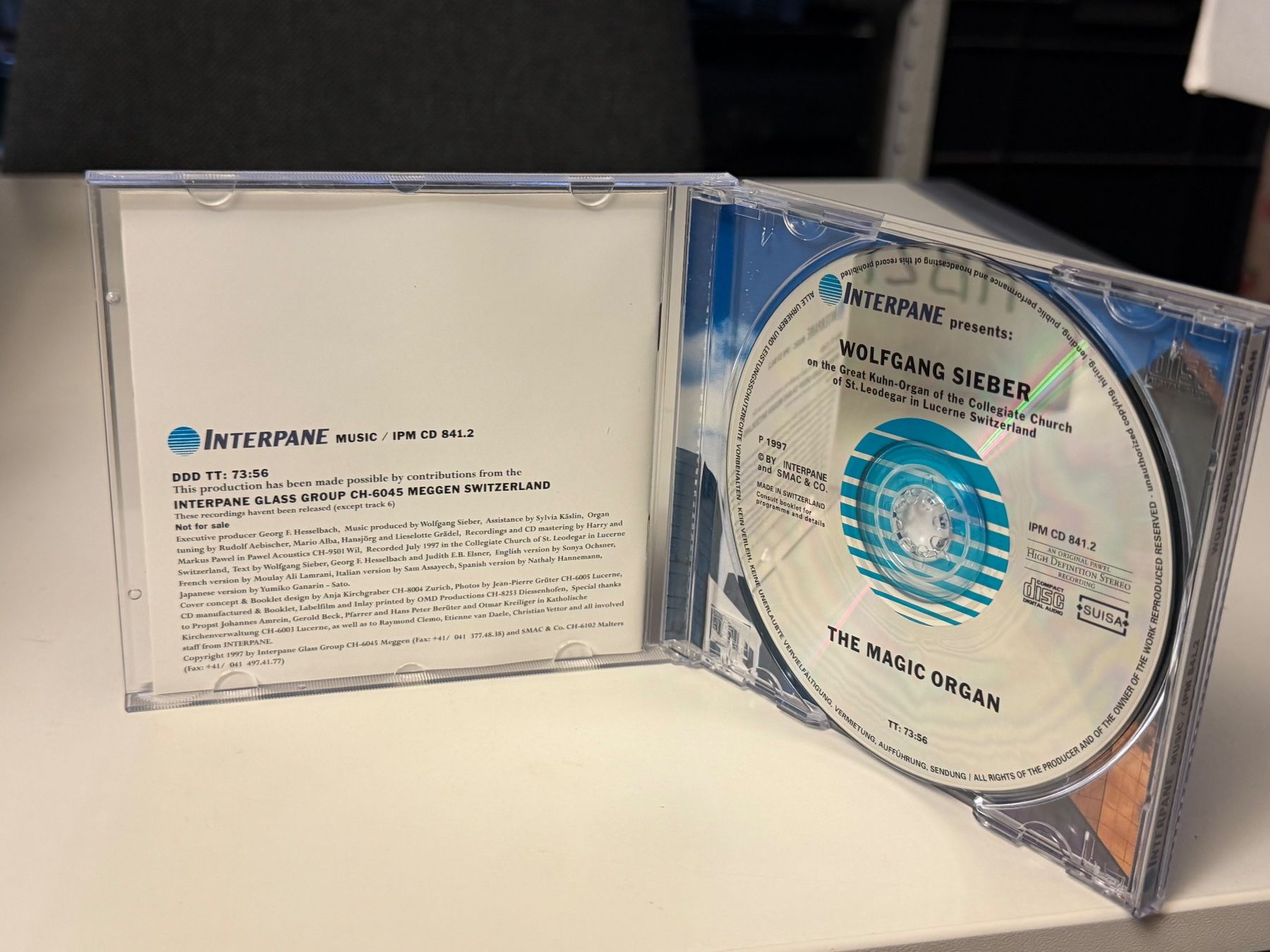 CD: Wolfgang Sieber - The Magic Organ - HB21D – Nuovo (secondo la descrizione) da Küsnacht ZH venduto da Jazztilldawn 2