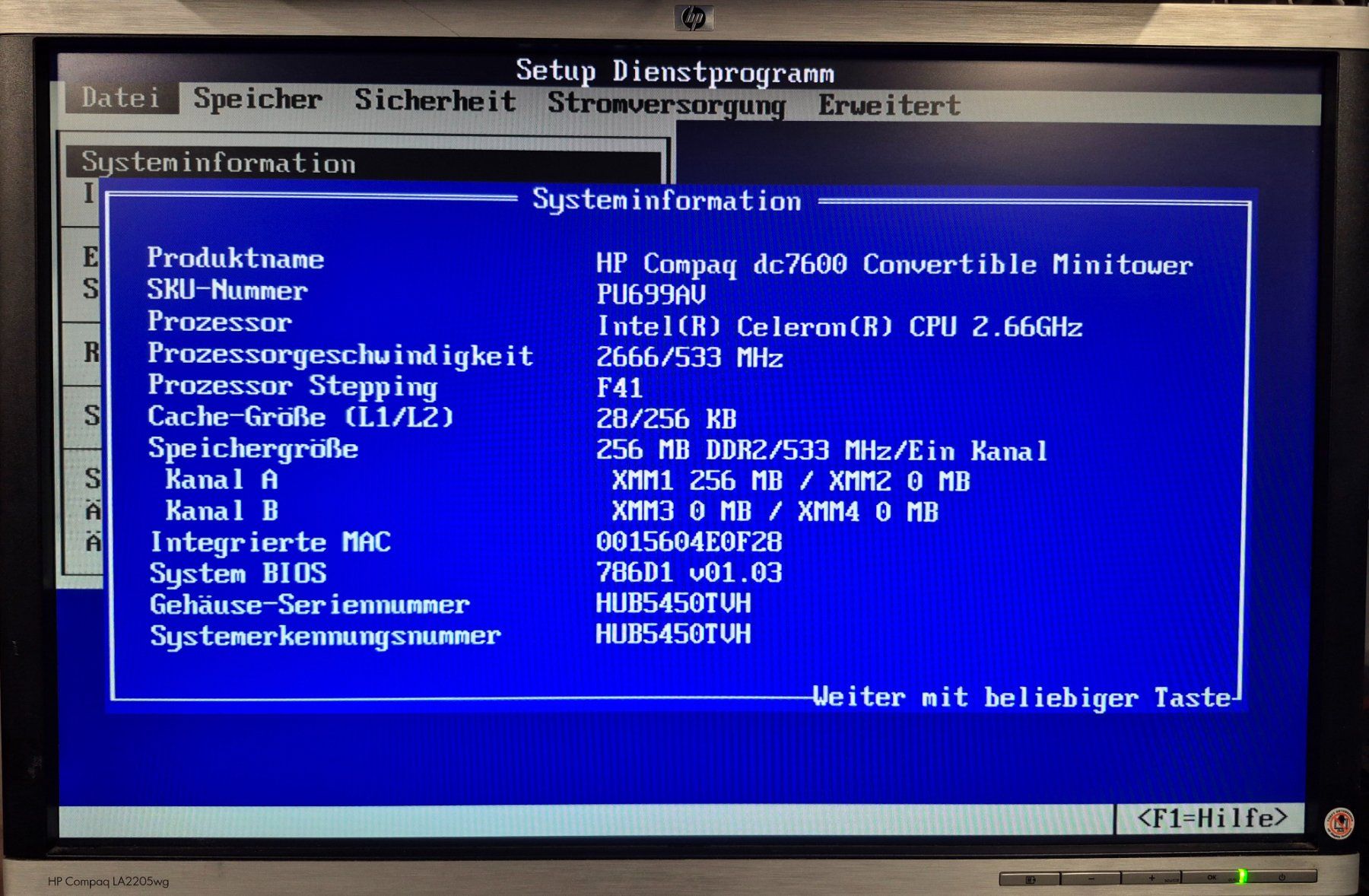 Hewlett Packard PC: HP Compaq dc7600, Windows XP, Celeron 2.66GHz, 256MB, 40GB – Usato da Höri venduto da Nastaq 4