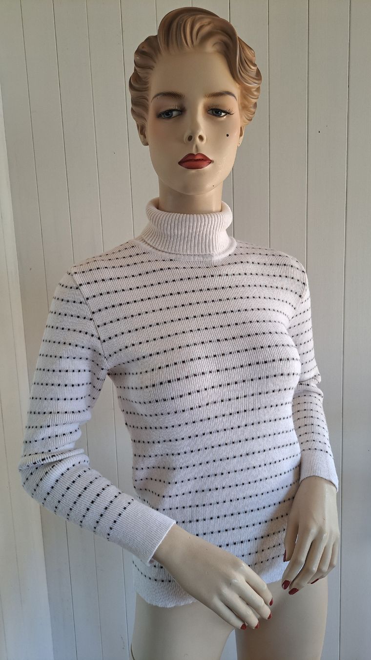 Pulls & Sweat-shirts: Rollkragen Pullover Pulli 70s Vintage gestreift XS S 34 36  – D'occasion à Mollis par Fauchi99