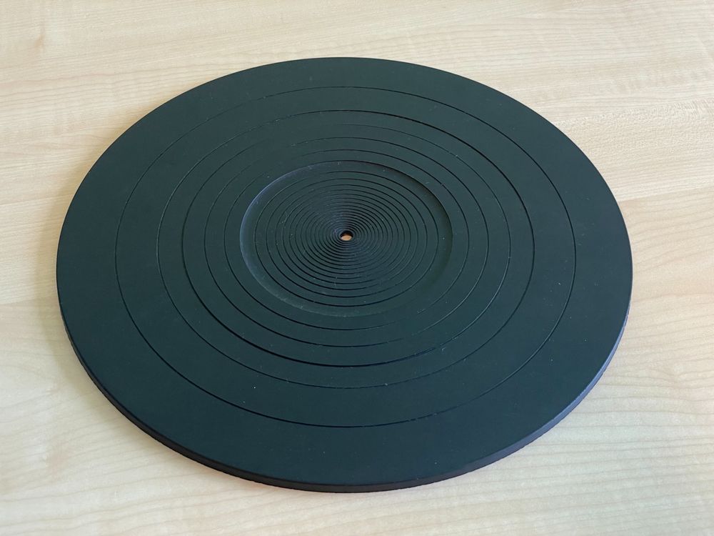 TechPlay Antistatische Plattenspielermatte – Kompakt, 20 Cm, Aus Filz, Für Kleine Plattenspieler