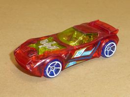 Spielzeugauto Hot Wheels rot transparent guter Zustand
