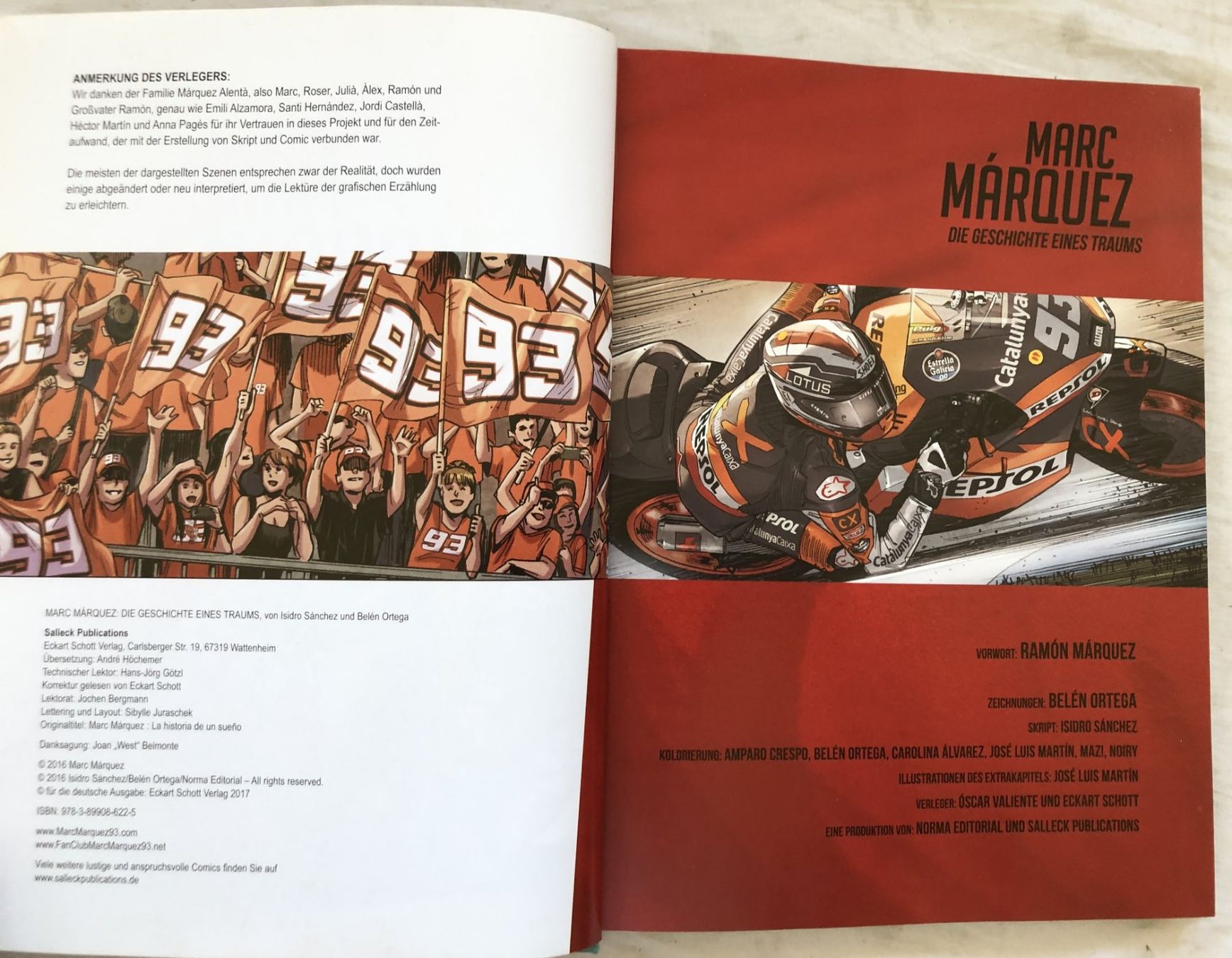 Fumetti: Marc Márquez - Die Geschichte eines Traums - Comic - HC – Usato da Schaffhausen venduto da durruti 3