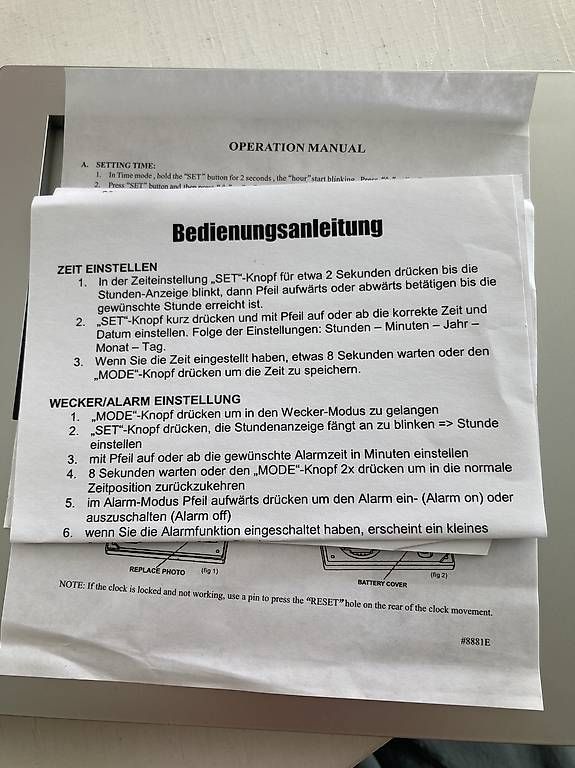 Cornici: Neu Bilderrahmen Uhr – Usato da Kesswil venduto da Branca-01 2