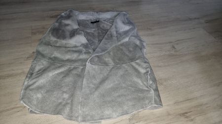 Warme Damen Weste, Wildlederoptik, Gr. M 