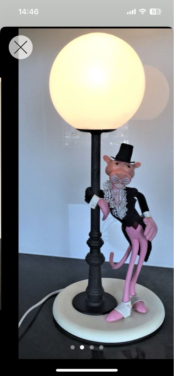 Lampade: Paulchen Panther Kinderlampe – Usato da Wallisellen venduto da Chatswood_8hwh 1