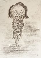 Zeichnung: Victor Hugo, nach Daumier