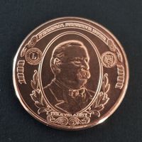 USA 1 Oz .999 Copper, 1000$ Banknote