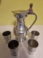 Zinnkrug mit 4 Becher