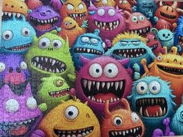 Monster Puzzle, 1000 Teile, neuwertig, komplett!