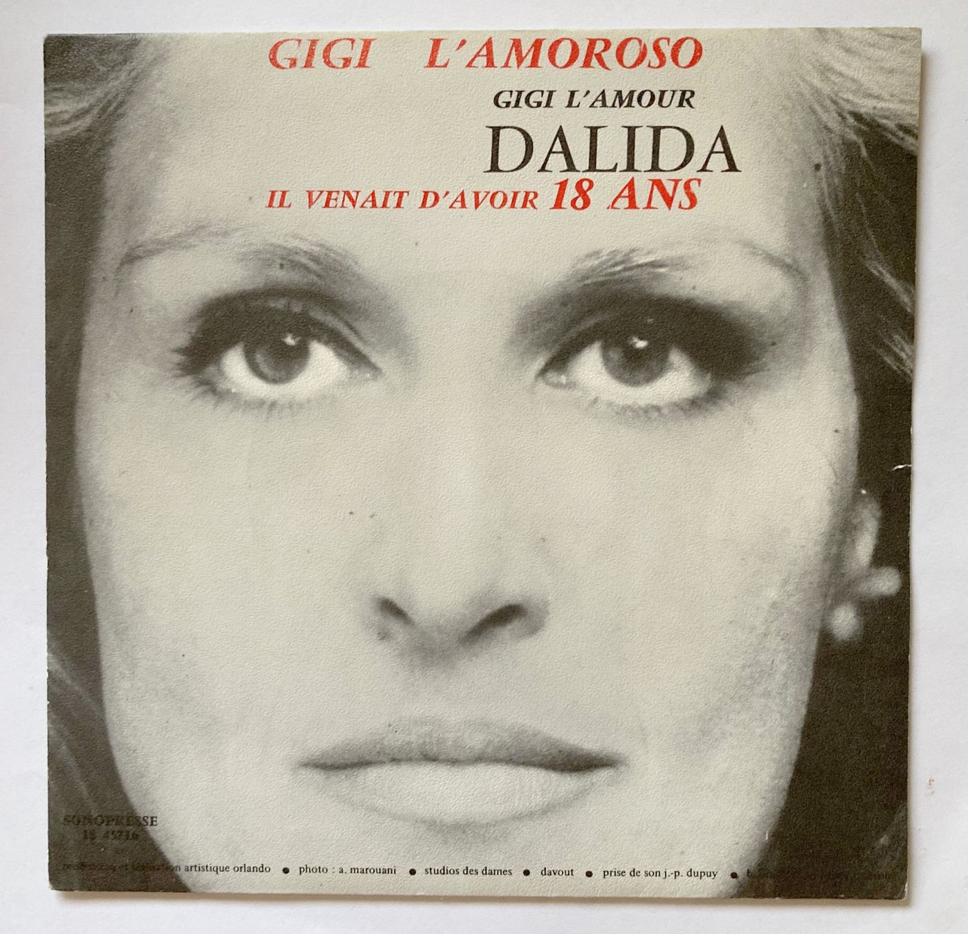 Dischi in vinile: DALIDA - GIGI L'AMOROSO – Usato da Bottens venduto da hotter-than-hell