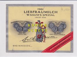 Etikette - Liebfraumilch 1961 (Wasum) /bd