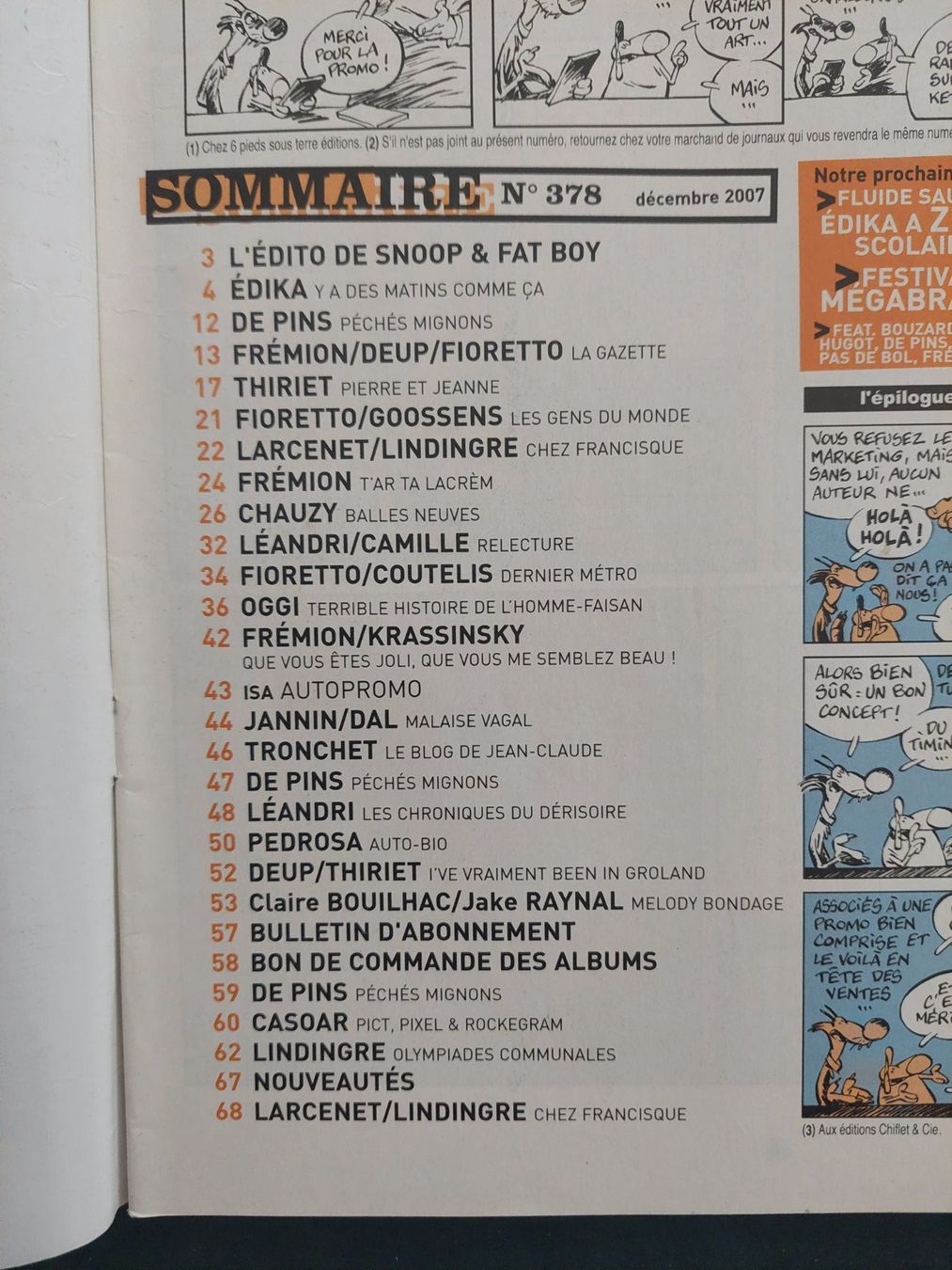 Fumetti: Fluide Glacial No 378 Déc. 2007 TBE – Usato da Genève venduto da Blu_BD 2