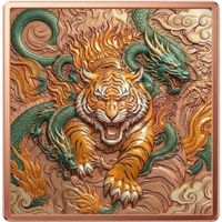 5 OZ Kupferbarren "Tiger and Dragon" Highlight