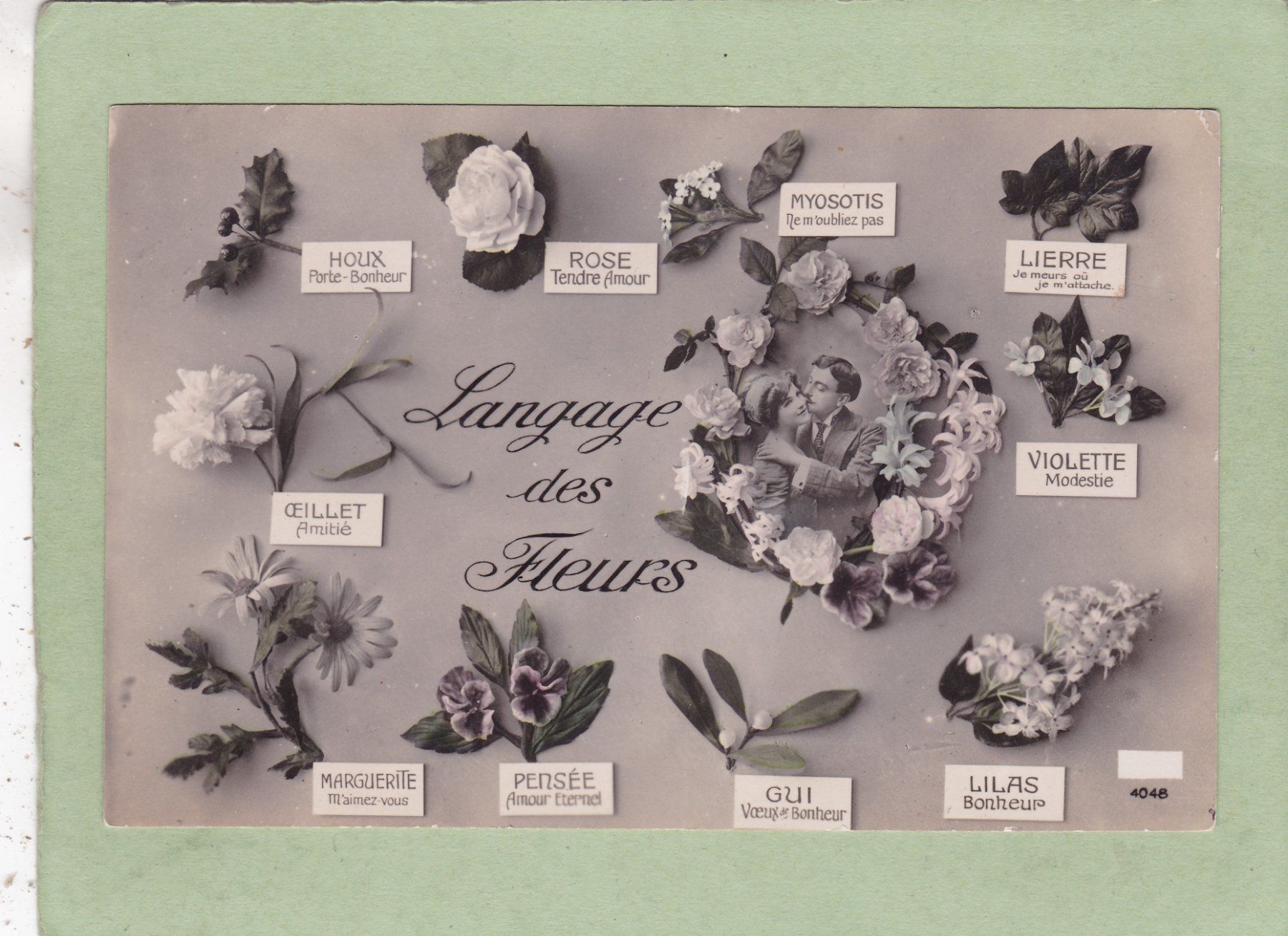 Cartoline postali: Kitsch Langage des Fleurs – Usato da Herisau venduto da Lisegrat2008