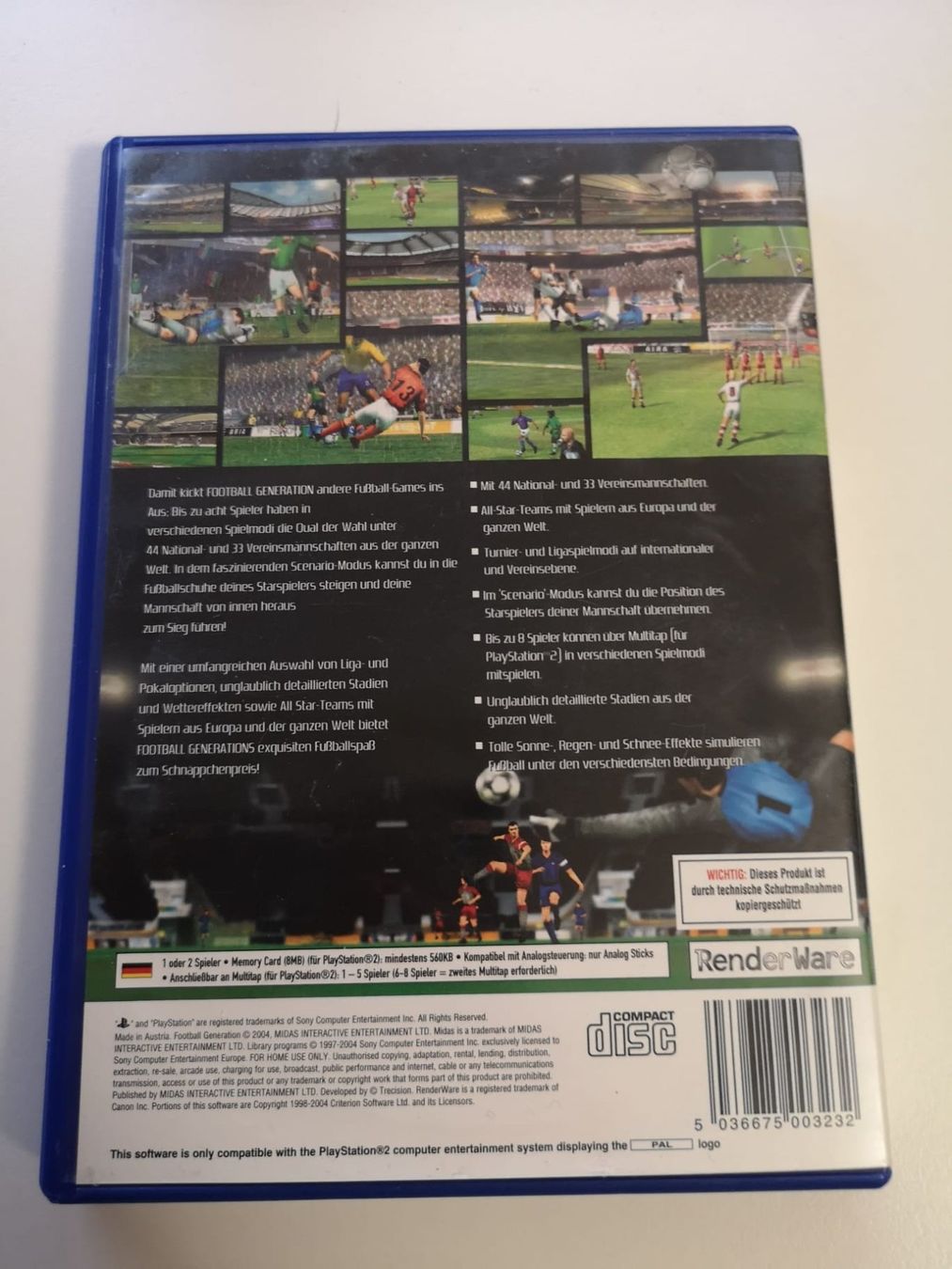 Giochi: Football Generation (PS2) – Usato da Herisau venduto da Seyashop1 2