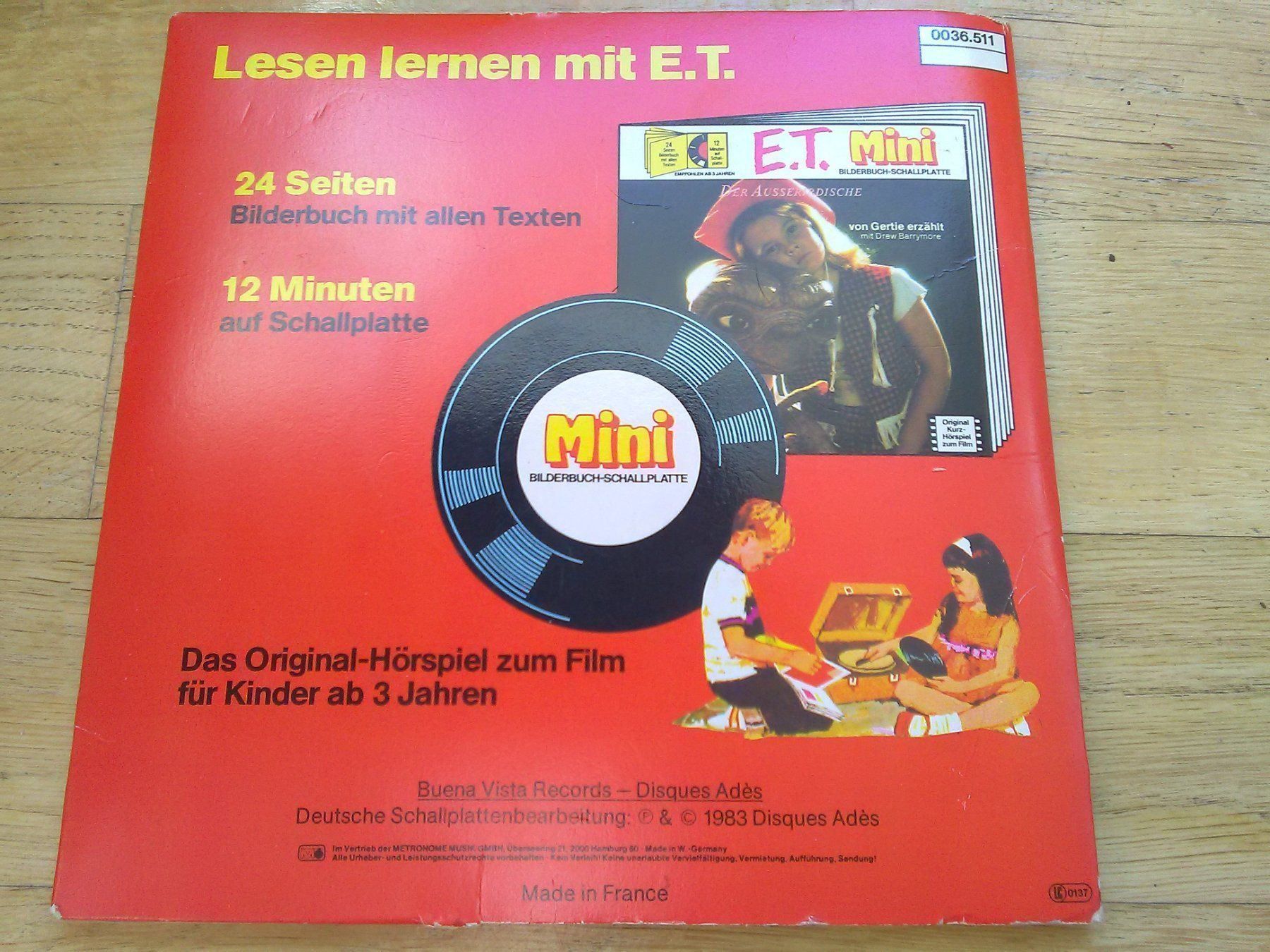 Schallplatten: E.T. Mini Bilderbuch-Schallplatte  '1983 – Gebraucht aus St. Gallen von elk2021 9