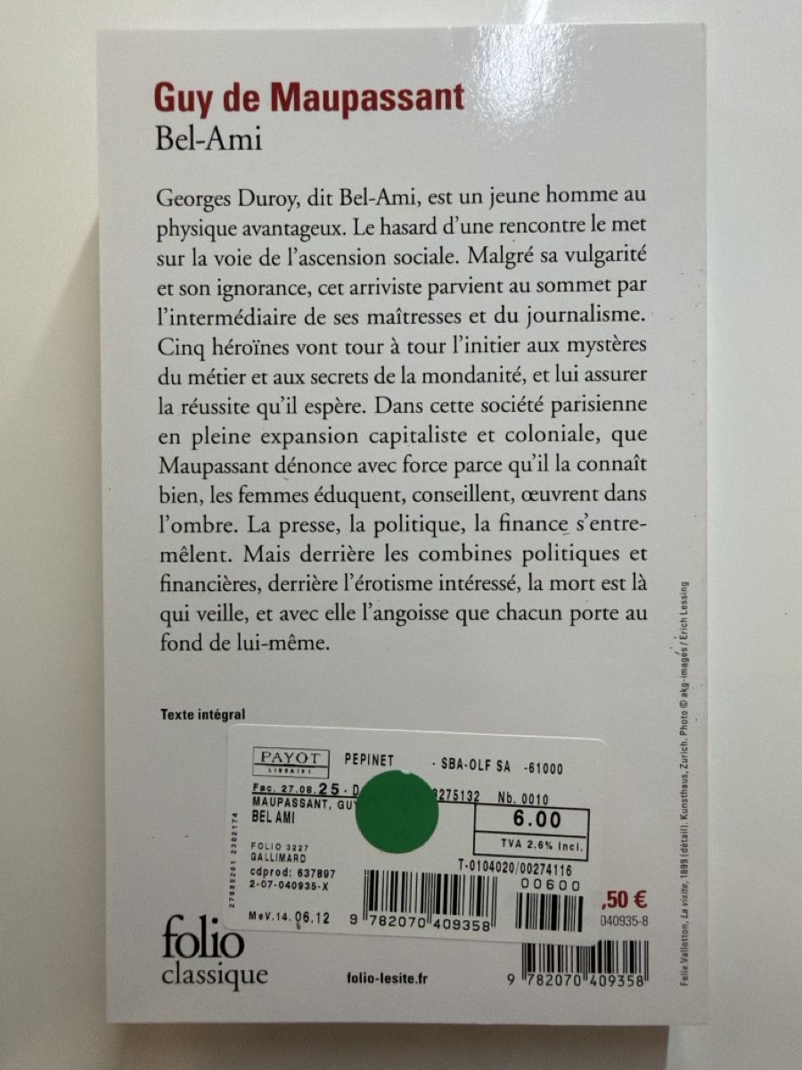 Libri: Guy de Maupassant - Bel-Ami – Nuovo e nell'imballaggio originale da Clarens venduto da __stj.a 1