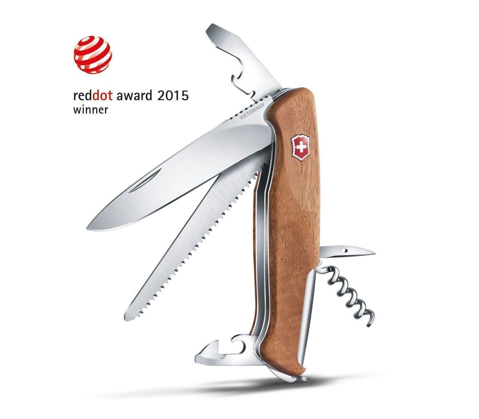 Victorinox Coltelli tascabile: Ranger Wood  Gewinner des Red Dot Award – Nuovo e nell'imballaggio originale da Davos Platz venduto da wauwauin 1