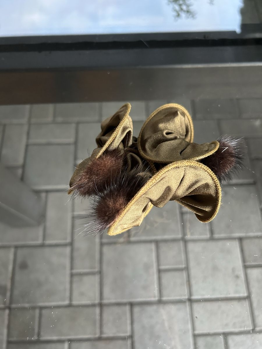 Haarschmuck: Stylish scrunchie with fur mink, new – Neu (gemäss Beschreibung) aus Saland von ele_vc96 1