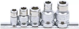 Bit-Adapter-Satz mit Haltekugel, (1/4")/(3/8")/(1/2"),5-tlg.