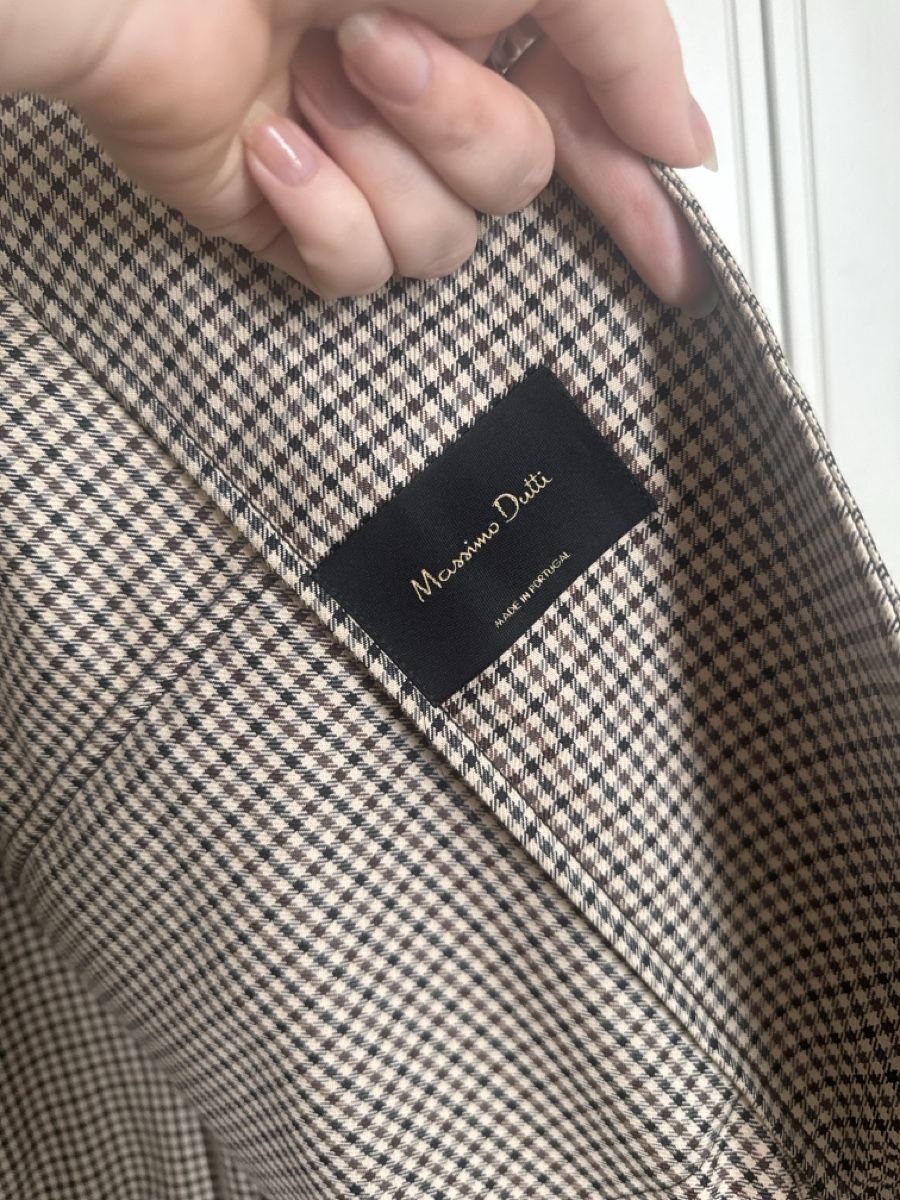 Massimo Dutti Giacche: Massimo Dutti Jacket Checkered Size L good condition – Usato da Fribourg venduto da ksu_65bh 2