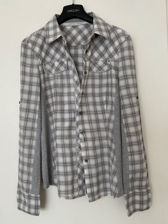 Marc Cain sportliche Bluse Gr M (siehe Masse) hellgrau