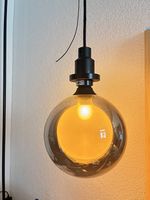 Pendelleuchte mit XL-Textilkabel & großer LED-Glasbirne