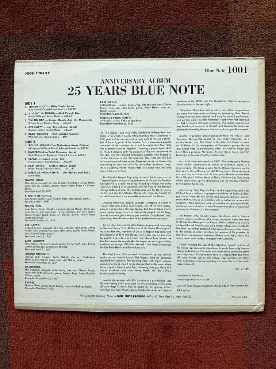 Dischi in vinile: Miles Davis Jazz Blue Note 25 Years Anniversary Edition ! – Usato da Givisiez venduto da My_favorite_shop 1