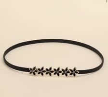 Schöner, elastischer Damengürtel mit Blumenmuster, neuwertig