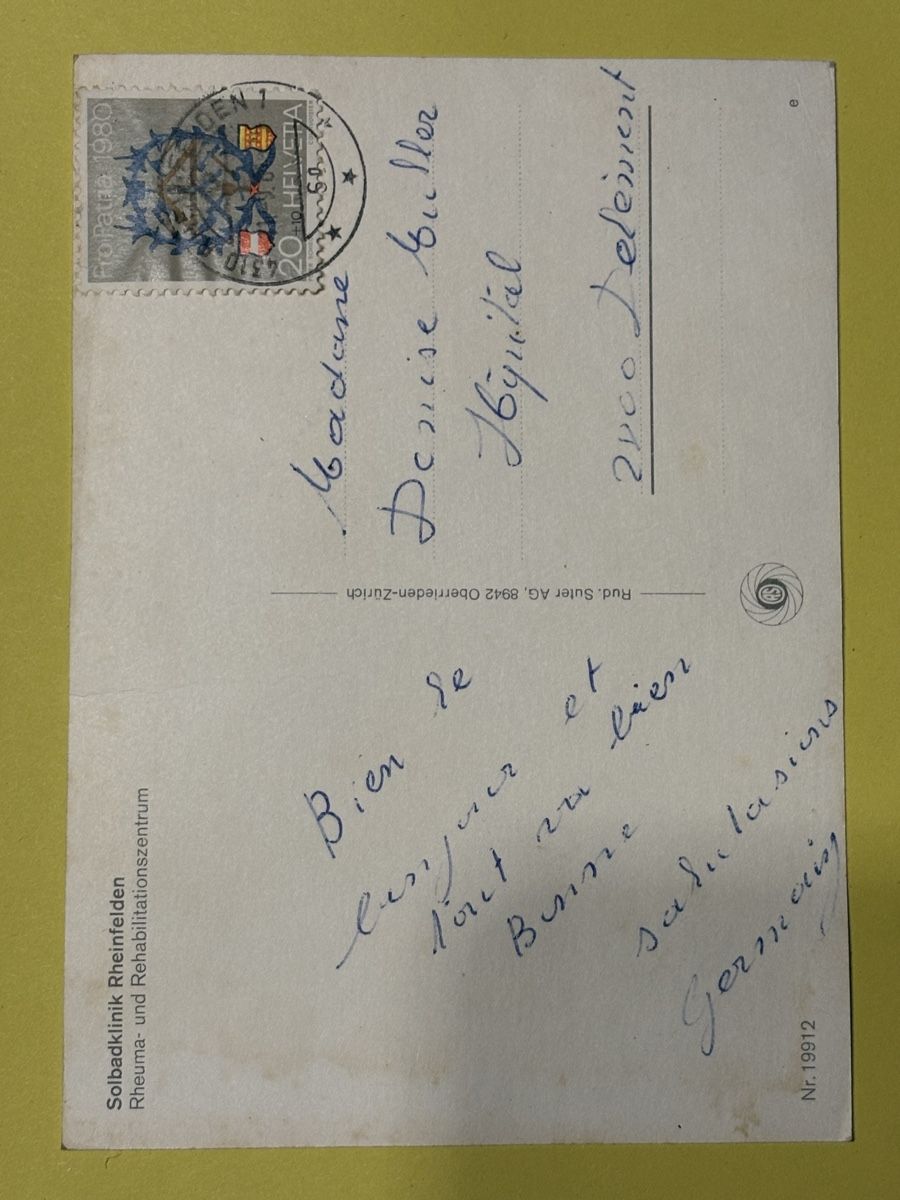 Cartoline postali: AK von Solbadklinik Rheinfelden – Usato da Rümlang venduto da Kartenpost1 1