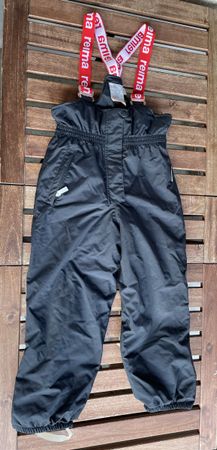 Reima Schneehose Latzhose Reimatec Schwarz 122 super Zustand