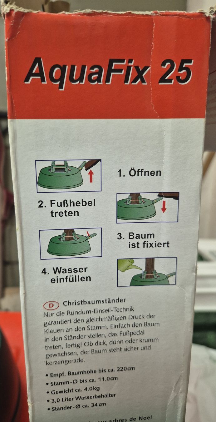 Christbaumständer: Christbaumständer AquaFix 25 mit Seilzug Neu – Gebraucht aus Zweisimmen von Kleindietwil 2