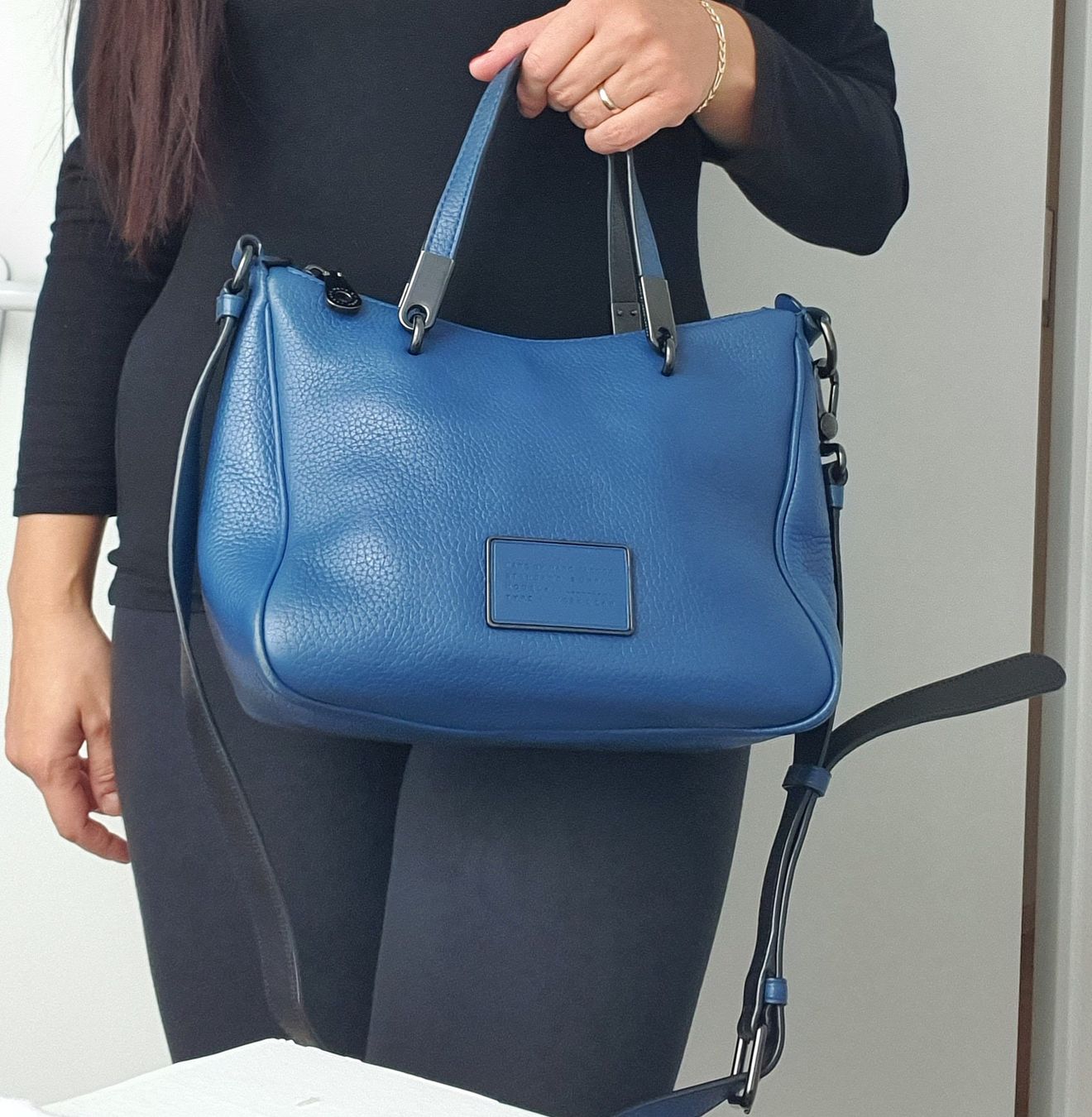 Marc Jacobs Borse da donna: Marc Jacobs Henkel/Umhängetasche Medium Soft Leder Blau – Usato da Niederteufen venduto da Mira_72 5