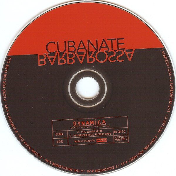 CDs: Cubanate – Barbarossa – D'occasion à St.Gallen par jalamusic 1