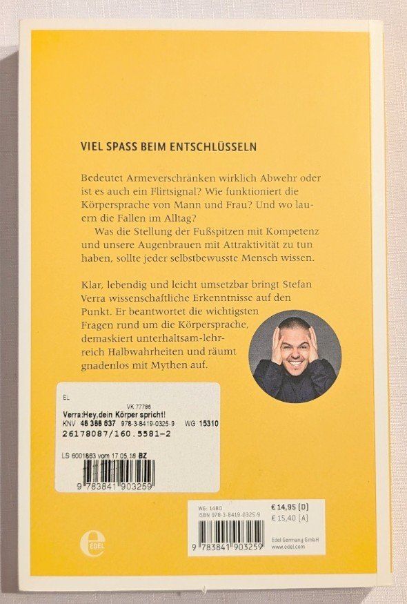 Libri: Hey, dein Körper spricht! - Stefan Verra – Nuovo (secondo la descrizione) da Wängi venduto da ABIZONE-86 1