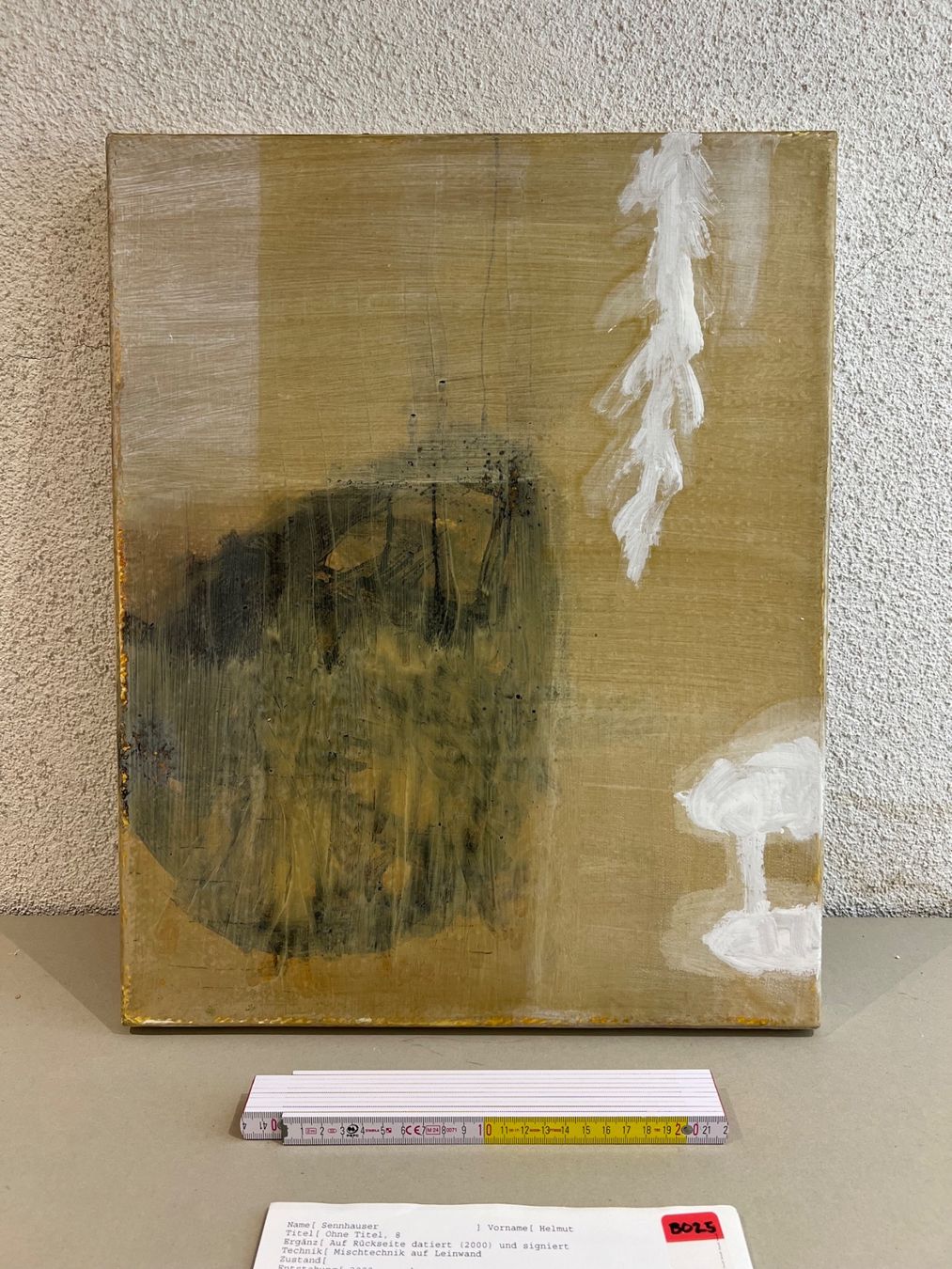 Gemälde: Helmut Sennhauser "Werk 08" - Mischtechnik auf Leinwand – Gebraucht aus Sennhof von Johnbest 1