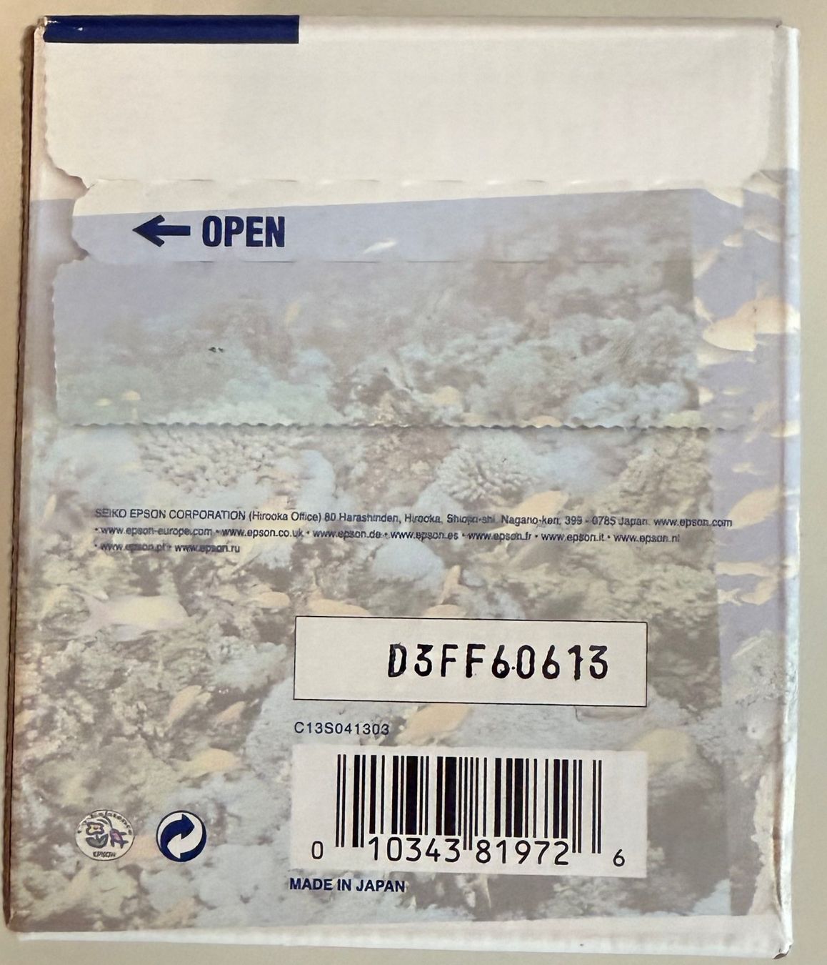 Papiere: Rouleau de papier Photo Epson – Neu und originalverpackt aus Onex von Tonihart 2
