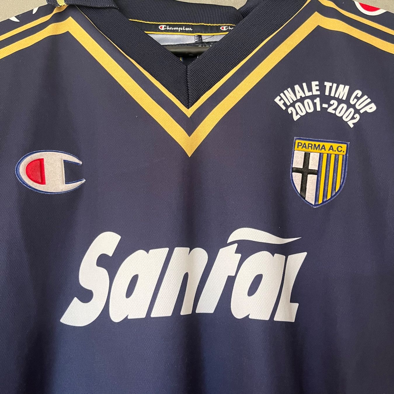 Nike Canottiere & Pantaloni: Parma Calcio Trikot Champion 2002/03 CUP – Usato da Winterthur venduto da LaBodega 1