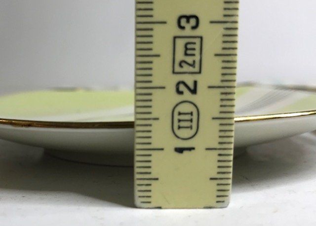 Piatti: 1 Desserteller u. 6 Unterteller mit schönem Muster 4-eckig – Usato da Zürich venduto da gigimai67 5