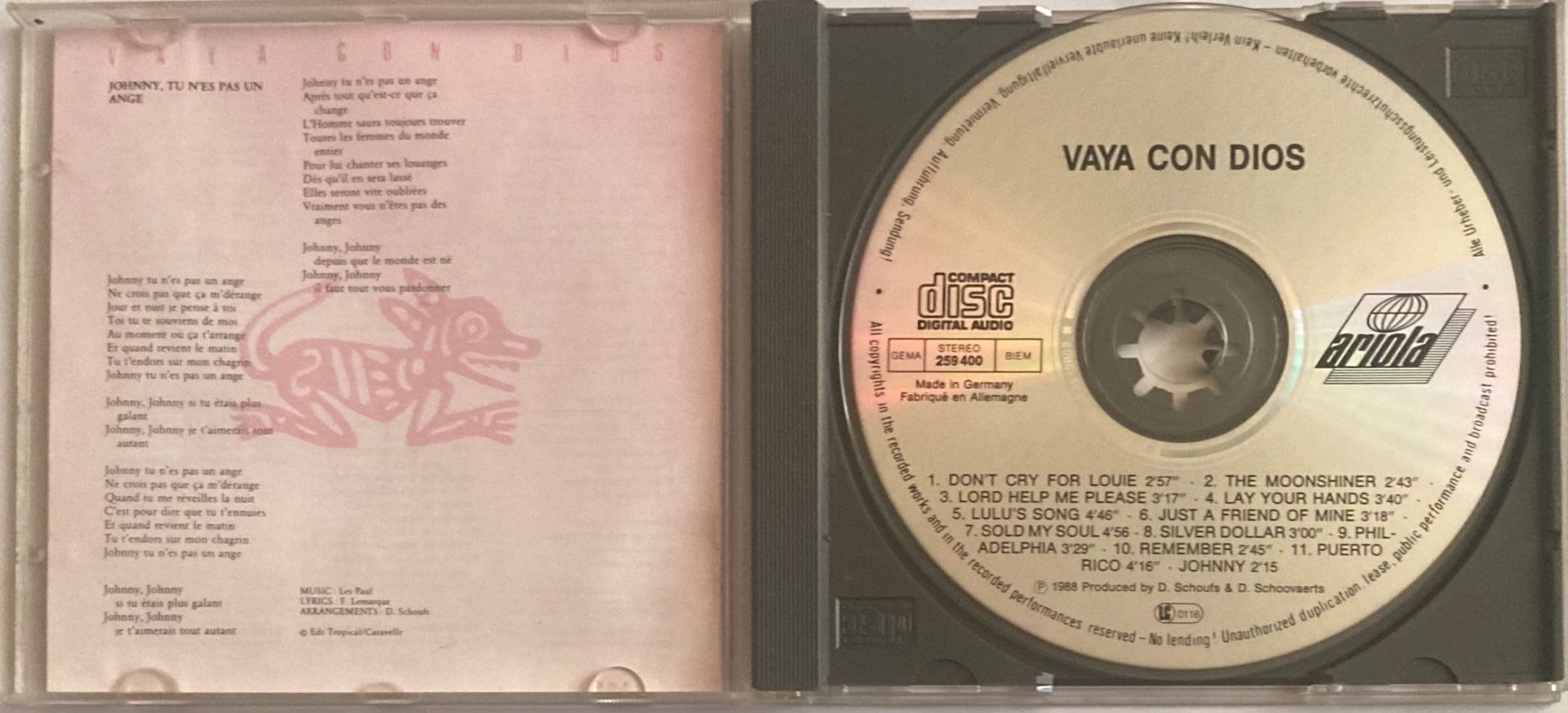 Schallplatten: VAYA CON DIOS - VAYA CON DIOS – Gebraucht aus Poliez-Pittet von Newtown-Records 2