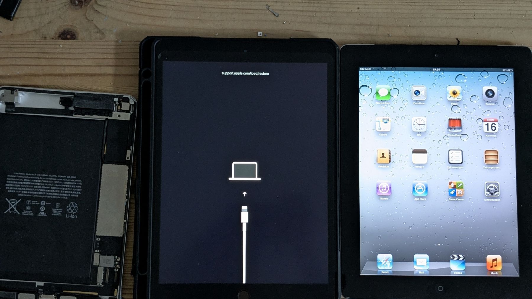 Apple Tablet PC: 3 iPads defekt – Difettoso da Zürich venduto da enri23