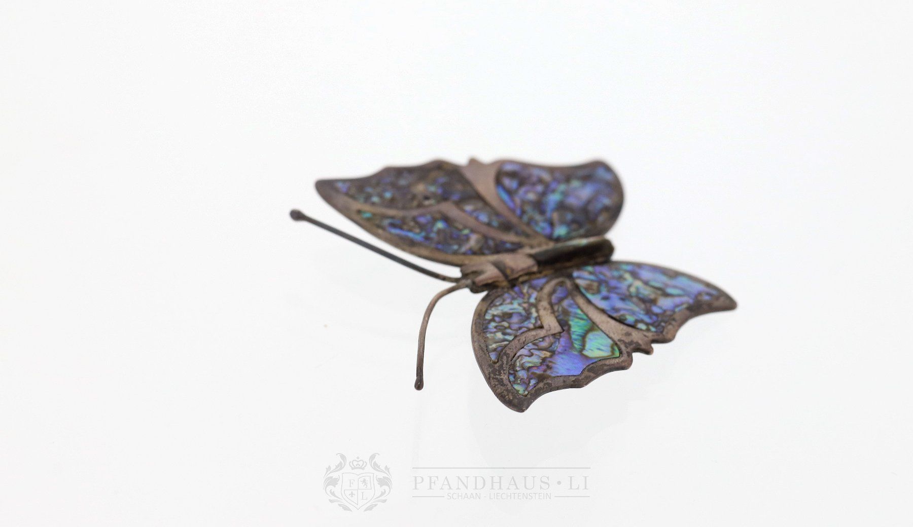 Spille & Fermagli: BROSCHE / ANSTECKNADEL "SCHMETTERLING" IN SILBER 925 – Usato da Schaan venduto da Pfandhaus-LI 8
