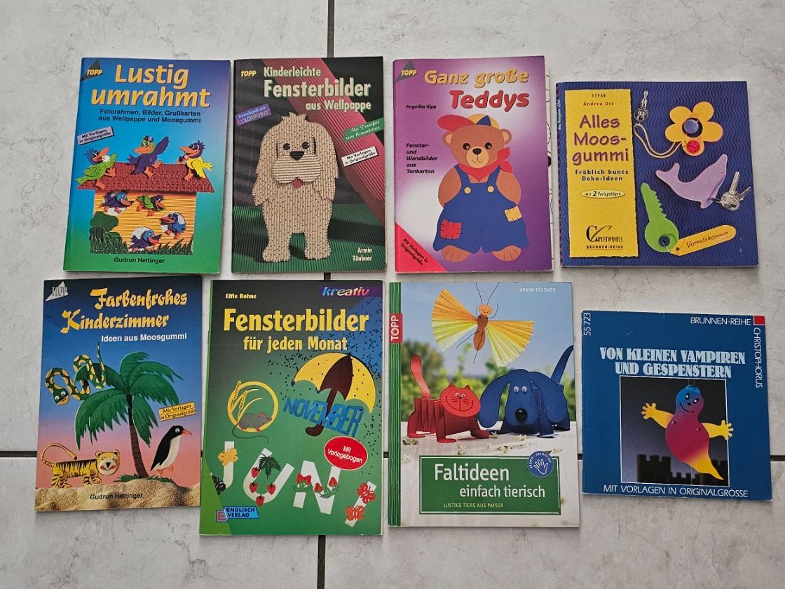 Livres: 8 Bastelbücher " Kinder" – D'occasion à Geuensee par jes_9xyk