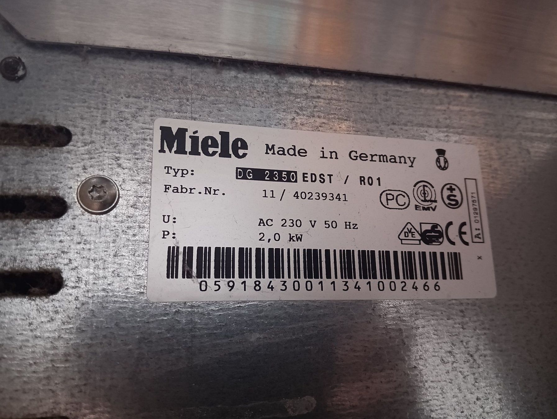 Miele Elettrodomestici da cucina: Steamer Miele – Usato da Nänikon venduto da aweiss01 3