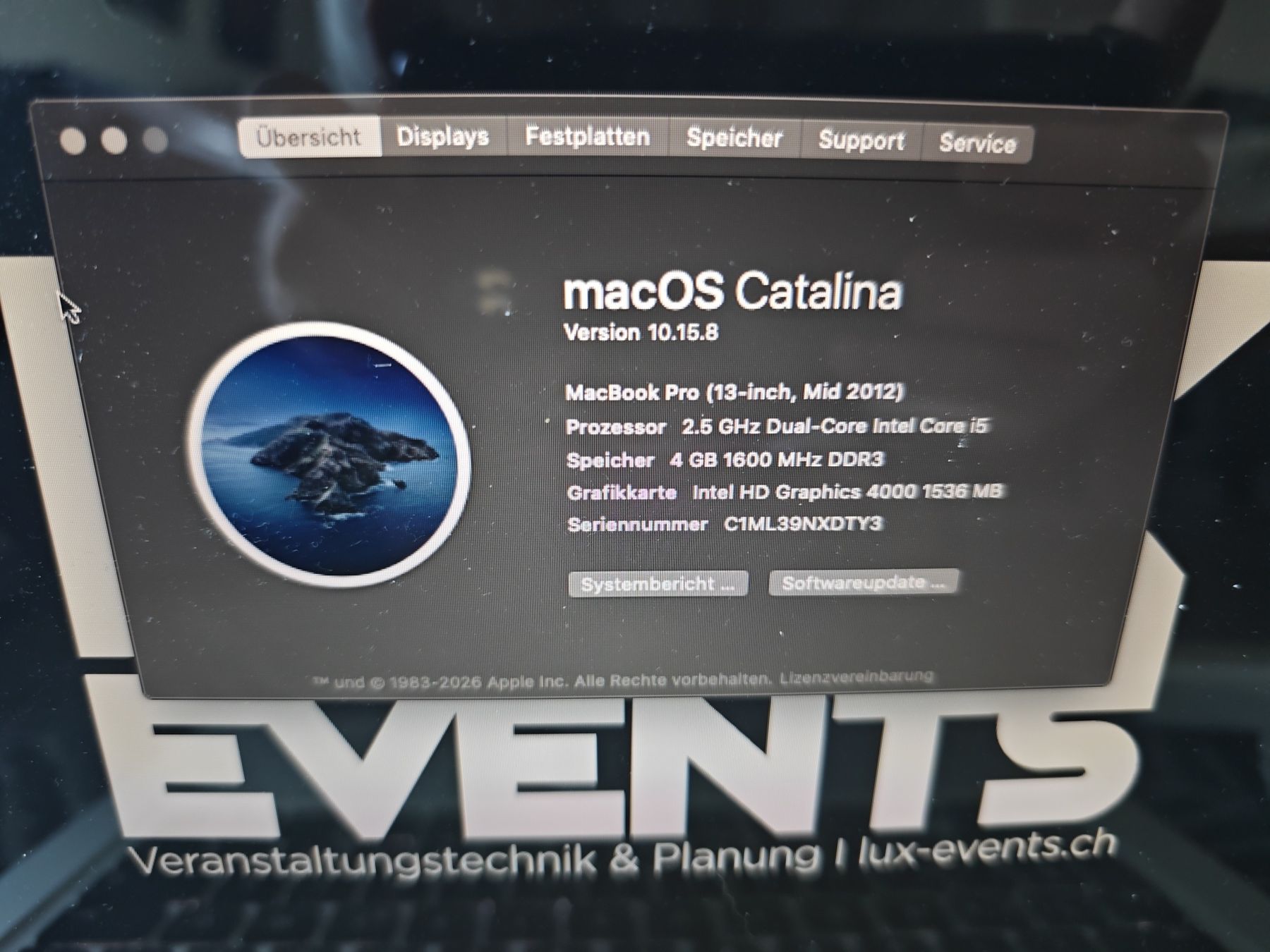 Apple Notebook: Apple MacBook Pro 13 Zoll Mid 2012 – Usato da Eglisau venduto da LUXEvents 3