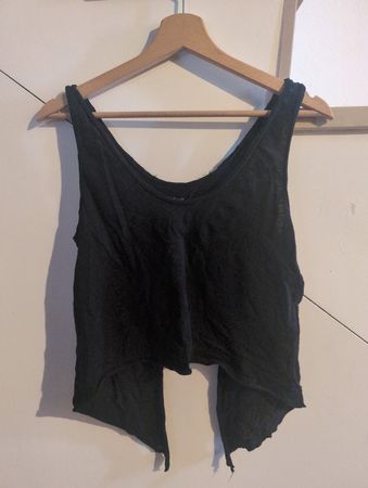 Collectif mon Amour Damen Top Schwarz Grösse S 