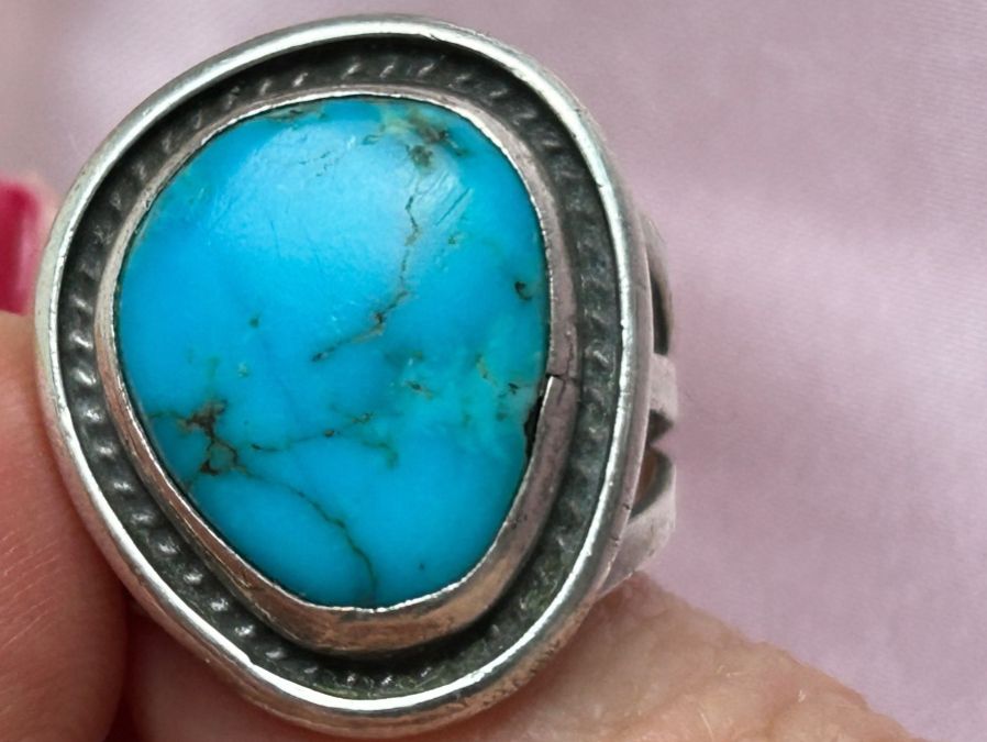 Anelli: Silberring Türkis (55/15) – Usato da Laufen venduto da belleskulptur 1